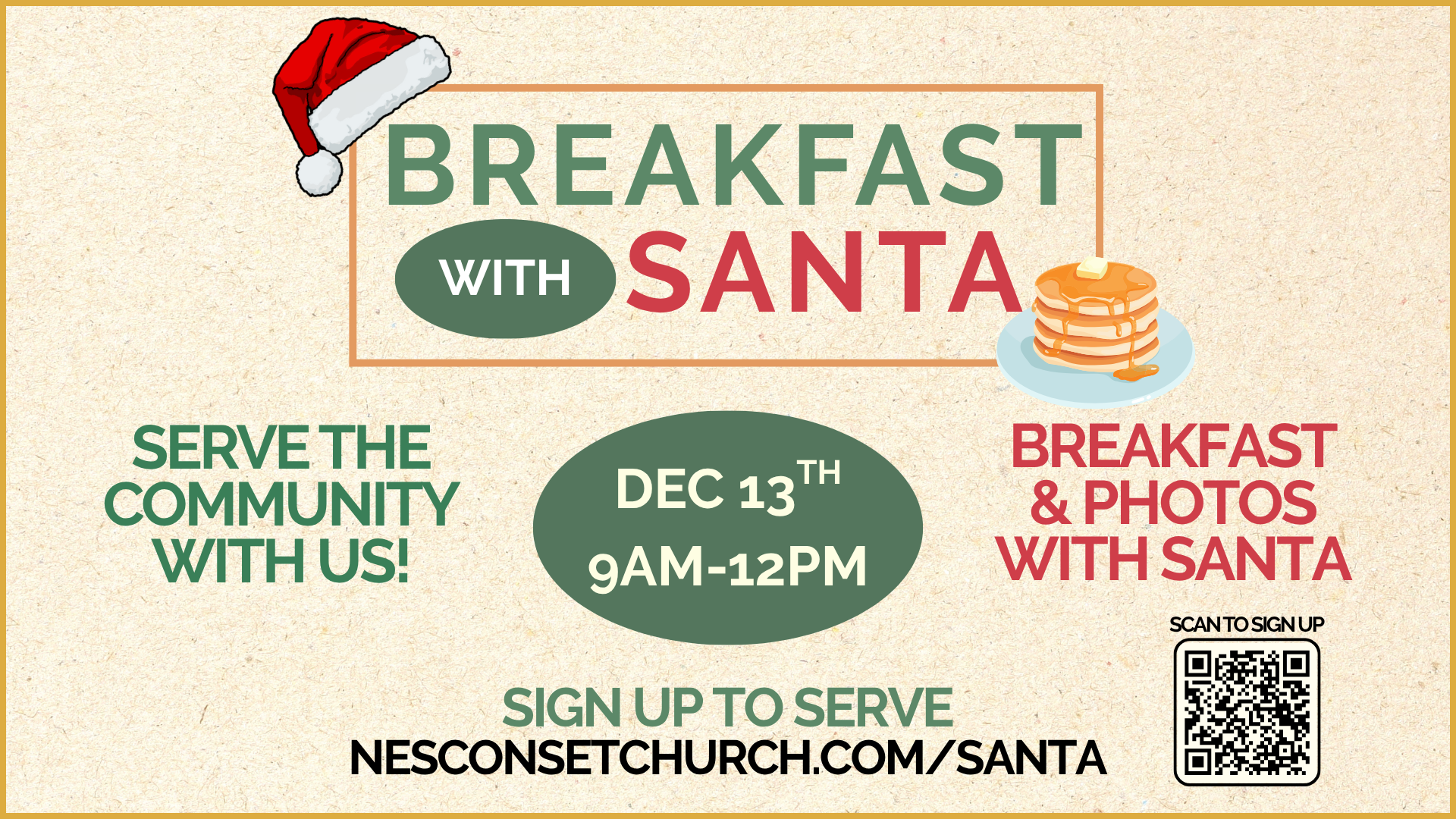 Serve at Breakfast with Santa